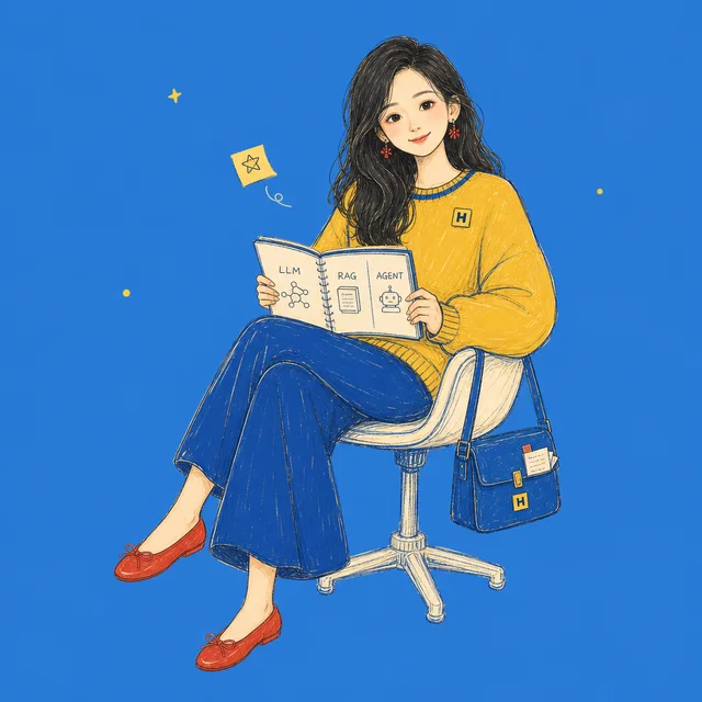 Happy 的个人形象插画